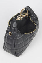 Quilted Top Handle Convertible Swing Bag