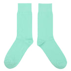 Mint Green Solid Color Men's Dress Socks