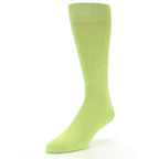 Lime Green Solid Color Socks - Men's Dress Socks