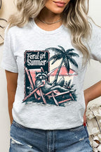 Feral Girl Summer Graphic T Shirts