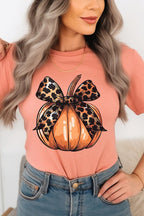 Coquette Bow Pumpkin Graphic T Shirts