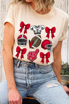 Coquette Football Graphic Tee