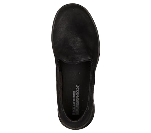 Skechers Women's Go Walk Lite-Queenly Loafer, Black, 10 M US