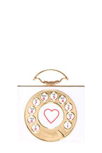 Telephone Dial Hard Case Clutch Bag