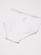 Hanes Men's 6-Pack FreshIQ Tagless Cotton Brief, White, Large