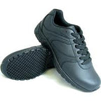 Genuine Grip 1030-7M Mens Slip-Resistant Leather Work Shoes  Black - Size 7