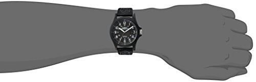 Timex Men's TW4B08100 Expedition Acadia Black Leather/Nylon Strap Watch