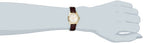 Timex Women's T21693 Essex Avenue Burgundy Croco Pattern Leather Strap Watch