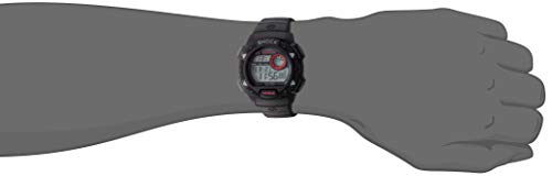 Timex Men's T49977 Expedition Base Shock Black/Red Resin Watch
