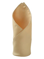 Manyavar MenS Satin Solid Pocket Square (Cream)