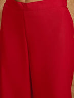 Ziyaa Women'S Red Rayon Kurta And Palazzo Set (Zikury2868Andpl-Rl5)