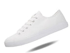 Fear0 NJ Unisex Retro Minimal All White Skateboard Sneaker canvas Shoes(D0102H7S4Z8)