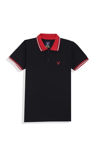Allen Solly Boys Regular Fit Solid Casual Cotton Polyester Polo Shirt