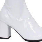 White Gogo Womens Costume Boots Size 8