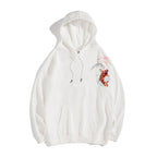 KH9197 Red Koi Embroidery Hoodie