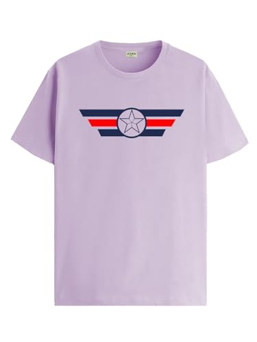 ADRO Tshirt for Men | Printed T Shirt for Men | 100% Cotton T-Shirt |Printed T Shirt | T-Shirts | RN24-CAP-PU-M Purple