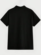 Greciilooks Regular Fit Plain Casual For Men Stylish Latest | Half Sleeve T Shirt (Gl-Mt-1145_Black