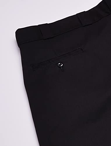 Dickies mens Dickies Men's Loose Fit Double Knee Twill Work Utility Pants, Black, 48W x 34L US