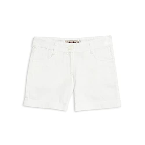 Fabindia Kids Twill Weave Shorts Cotton_10-12Y Off White