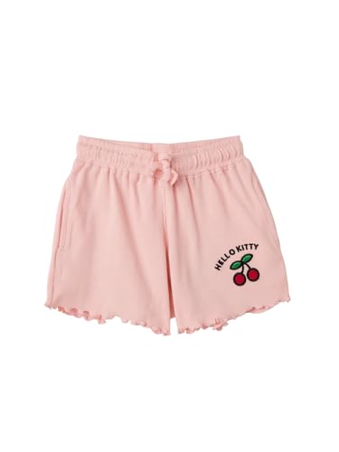 The Souled Store Official Hello Kitty Originals: Cheery Girls Elasticated Multicolor All Over Printed Cotton Shorts
