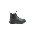 Genuine Grip 7141-9.5W Mens Slip-Resistant Twin Gore Wide Work Boot  Black - Size 9.5