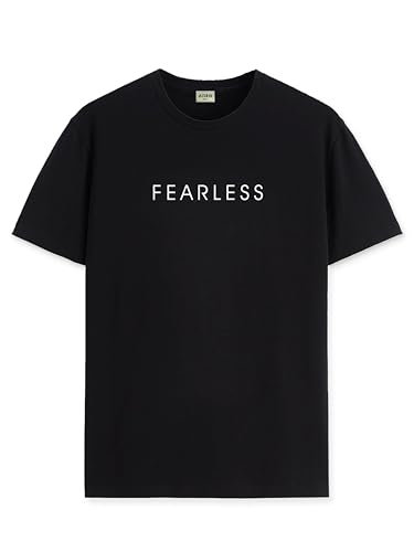 ADRO Tshirt for Men | Printed T Shirt for Men | 100% Cotton T-Shirt |Printed T Shirt | T-Shirts | RN24-FRL-BL-XL Black