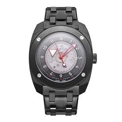 DWISS R2 Floating Hours Display Stainless Steel Bracelet Black Skeleton Dial Automatic R2-BB-BRACELET 100M Men's Watch
