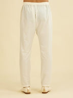 Diwas By Manyavar MenS Art Silk Solid Pyjama