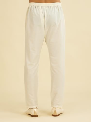 Diwas By Manyavar MenS Art Silk Solid Pyjama