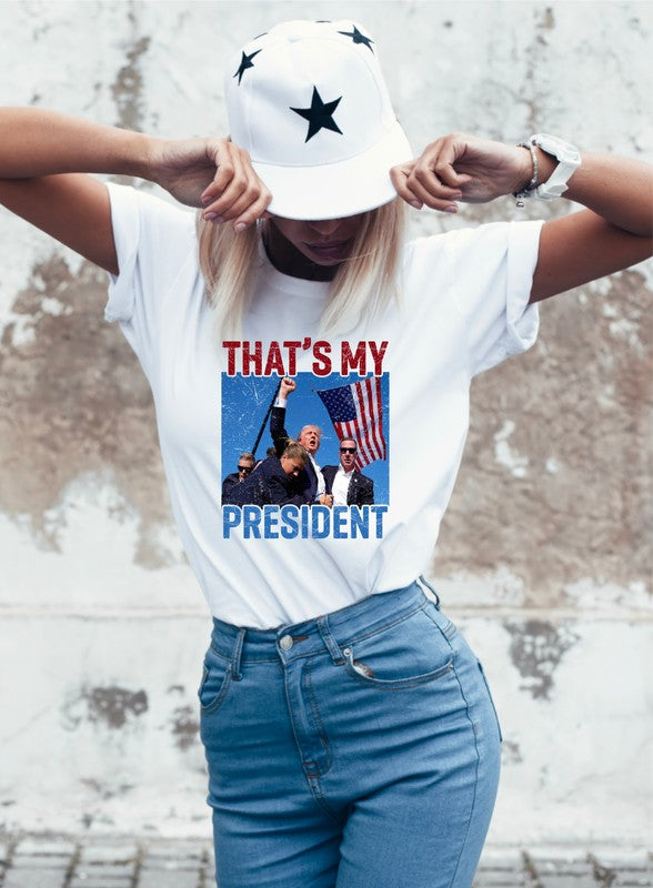 That's My President Trump Softstyle Graphic Plus Size Tee T-Shirt