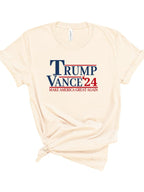 Trump Vance 2024 Softstyle Graphic Plus Size Tee T-Shirt