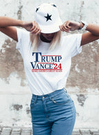 Trump Vance 2024 Softstyle Graphic Plus Size Tee T-Shirt