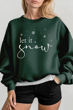 Let it Snow Graphic Fleece Sweatshirts