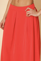 High Waist Pleated Skirt