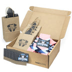 Customizable Groomsmen Gift Set Pink Blue Argyle Men’s Dress Socks