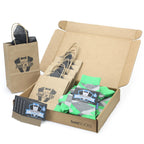 Customizable Groomsmen Gift Set Kelly Green Gray Argyle Men’s Dress Socks