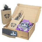 Customizable Groomsmen Gift Set Wisteria Purple Gray Argyle Men’s Dress Socks