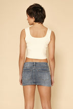 Floral corset tank top