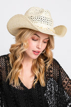 Seashell Hat Band Cowboy Straw Hat