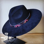 Magenta Navajo Western Leather Band Choice Hat