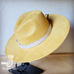 Gold Gator Western Leather Band W/Choice Hat