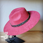Turquoise Floral Western Leather Band W/Choice Hat