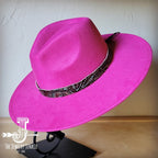 Turquoise Floral Western Leather Band W/Choice Hat