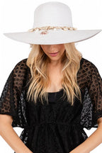 Sea Shell Rope Hat Band Floppy Sun Hat