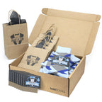 Customizable Groomsmen Kit Gift Set Blue Cobalt Gray Argyle Men’s Dress Socks