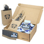 Customizable Groomsmen Kit Gift Set Blue Cobalt Gray Argyle Men’s Dress Socks