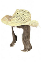 Crochet Straw Cowboy Hat