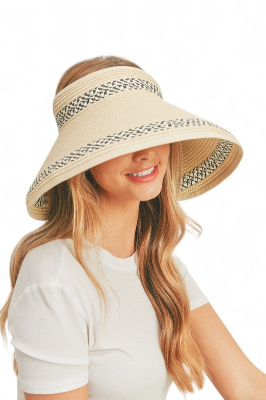 Tweak Pattern Roll Up Sun Visor