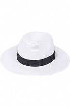 Classic Straw Fedora Hat