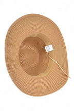 Classic Straw Fedora Hat